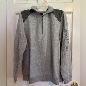 Calvin Klein Women’s Large Gray Quarter Zip Sweatshirt